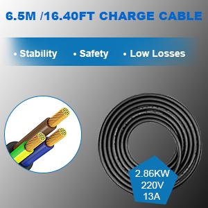 10A UK 3 PIN Plug To Type 1/ Type 2 Đường sạc EV Wallbox Đèn di động cho EV / PHEV 8