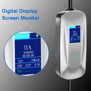 10A UK 3 PIN Plug To Type 1/ Type 2 Đường sạc EV Wallbox Đèn di động cho EV / PHEV 10