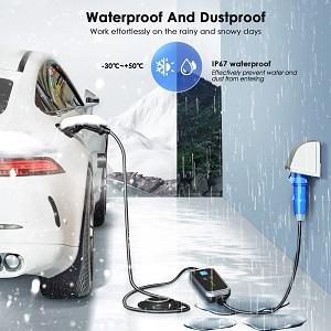 Điện thoại di động 16A 32A Bộ sạc điện EV một pha loại 2 loại 1 GBT EVSE 6