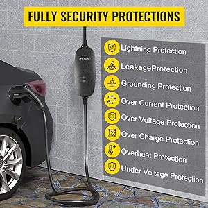 Bộ sạc xe điện di động 16A 32A Bộ sạc xe ô tô loại 1 loại 2 Cáp sạc xe điện cấp 2 Bộ sạc xe điện 6