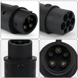 Kiểu 2 đến Kiểu 1 EVSE Adapter IEC 62196 đến SAE J1772 Adapter sạc xe điện 6