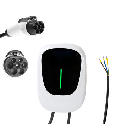 Wallbox 7.4kW Type 2 với APP Control Trạm sạc xe điện hỗ trợ kết nối Bluetooth và WiFi tiêu chuẩn, Bộ sạc một pha IEC 62196-2, cáp 32A 6M